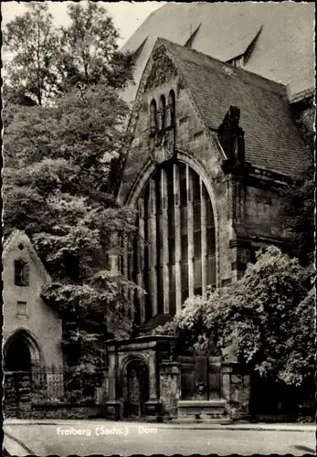 Ak Freiberg in Sachsen, Dom, Außenansicht