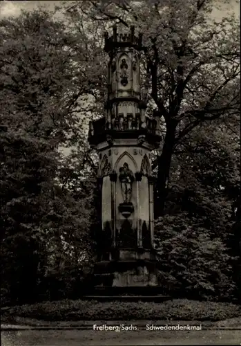 Ak Freiberg in Sachsen, Schwedendenkmal