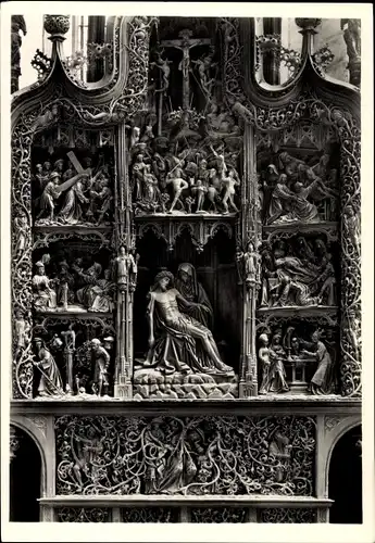 Ak Kalkar am Niederrhein, Nicolaikirche, Altar der 7 Schmerzen Maria, 1522