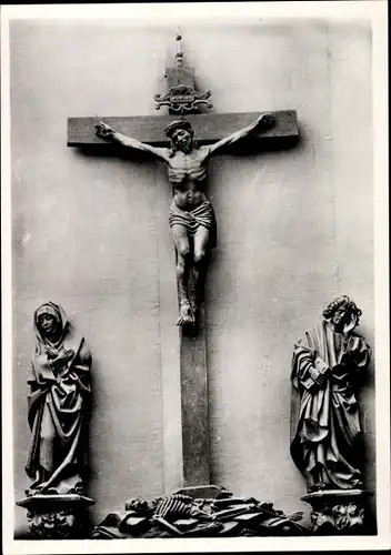 Ak Kalkar am Niederrhein, Nicolaikirche, Kalvarienberg um 1520, Bis 1818 Triumphkreuz