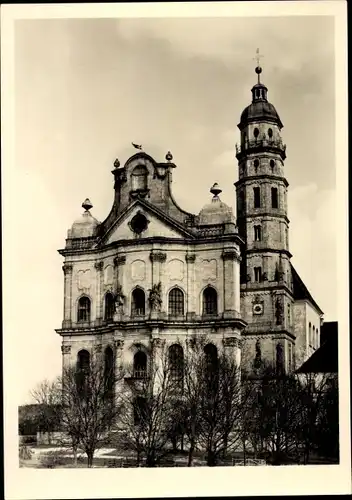 Ak Neresheim in Württemberg, Abtei, Kirchenfassade