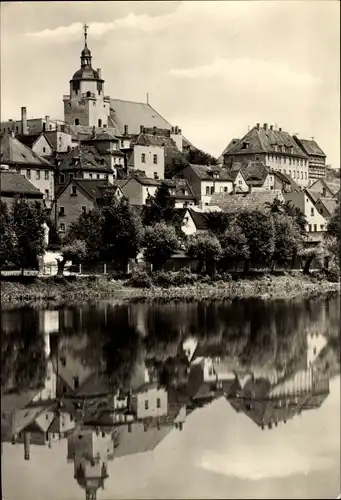Ak Ronneburg in Thüringen, Teilansicht mit Kirche