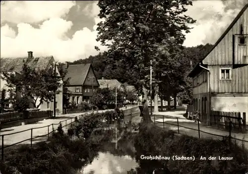 Ak Großschönau in Sachsen, An der Lausur