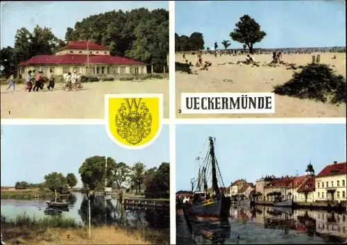 Ak Ueckermünde in Vorpommern, HOG im Strandbad, Am Hafen