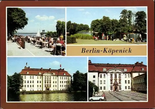 Ak Berlin Köpenick, Müggelspree, Blick zur Baumgarteninsel, Schloss, Kunstgewerbemuseum