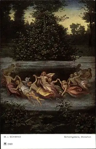 Künstler Ak Schwind, Moritz von, Elfentanz, Ackermann 2169 b