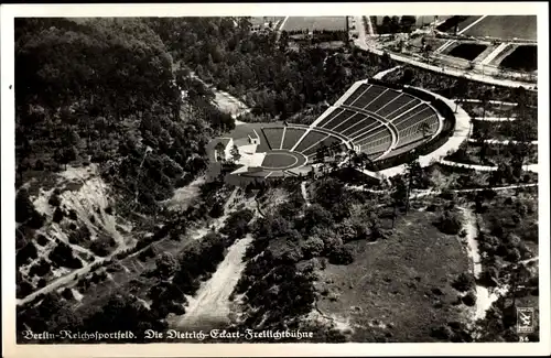 Ak Berlin Charlottenburg Westend, Reichssportfeld, Fliegeraufnahme, Klinke B 6