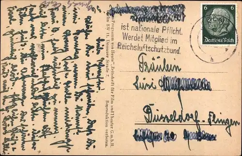 Ak Schauspielerin Karin Hardt, Portrait, Autogramm