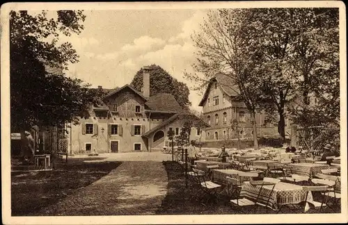 Ak Dresden Altstadt, Glasewald's Ruhe, Terrasse