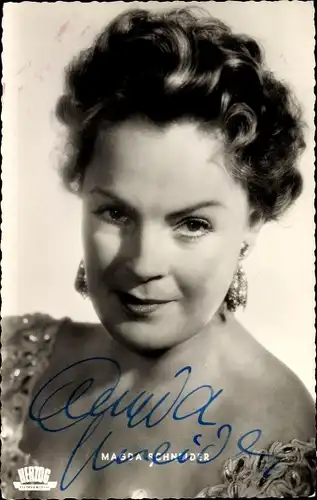 Ak Schauspielerin Magda Schneider, Portrait, Herzog Film