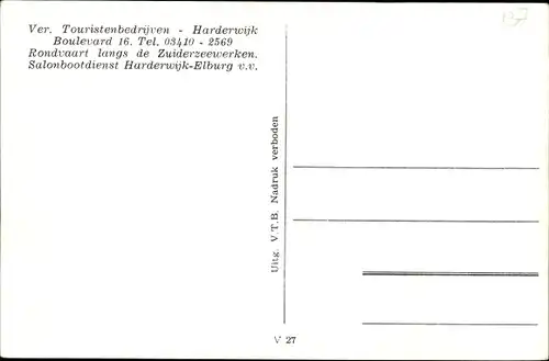 Ak Harderwijk Gelderland, Zuiderzeewerken