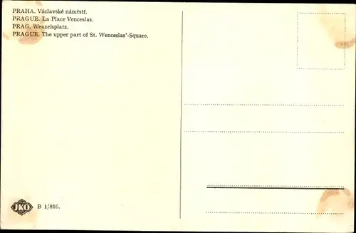 Ak Praha Prag Tschechien, Wenzelsplatz