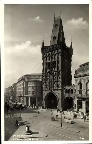 Ak Praha Prag Tschechien, Pulverturm