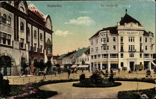 Ak Szabadka Subotica Serbien, Szent Istvan ter