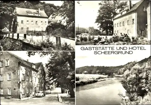 Ak Klosterbuch Leisnig an der Freiberger Mulde Sachsen, Gaststätte und Hotel Scheergrund
