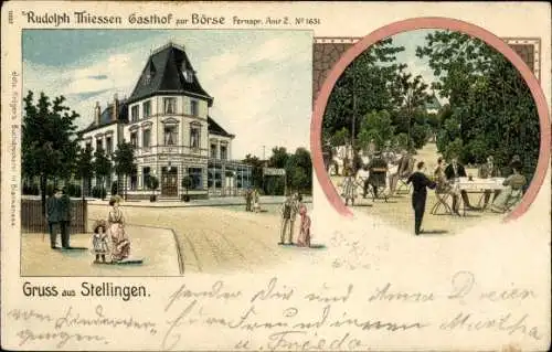 Litho Hamburg Eimsbüttel Stellingen, Gasthof zur Börse
