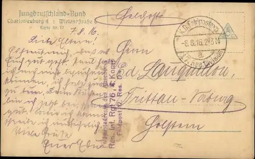 Ak Generalfeldmarschall Paul von Hindenburg, Portrait, Orden Pour le Merite