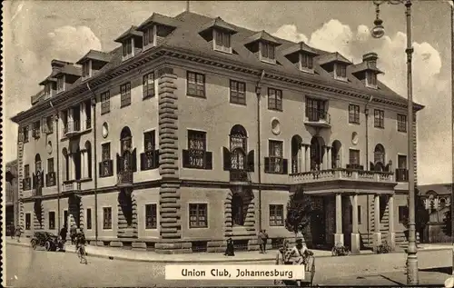 Ak Johannesburg Südafrika, Union Club