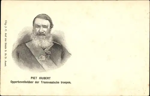 Ak Petrus Jacobus Joubert, Burengeneral und Generalkommandant der Südafrikanischen Republik