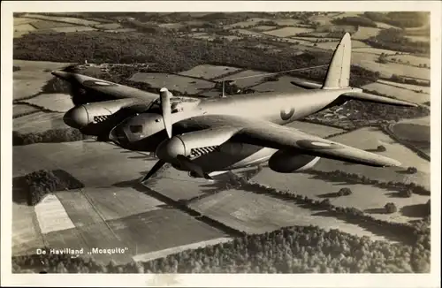 Ak Britisches Militärflugzeug, De Havilland Mosquito, Propellermaschine