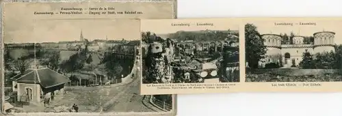 Leporello Ak Ak Luxemburg, Stadtansichten