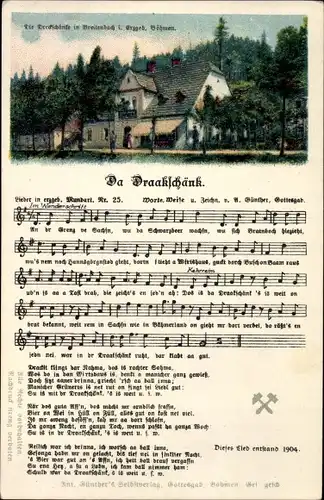 Lied Ak Günther, Anton, Da Draakschenk, Erzgebirgische Mundart Nr 25, Dreckschänke Breitenbach