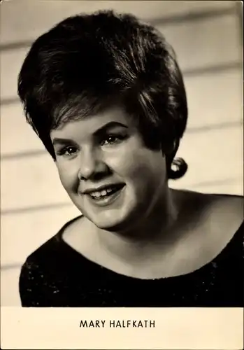 Ak Sängerin Mary Halfkath, Portrait