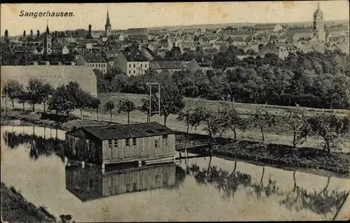 Ak Sangerhausen in Sachsen Anhalt, Gesamtansicht der Stadt, Rodewald