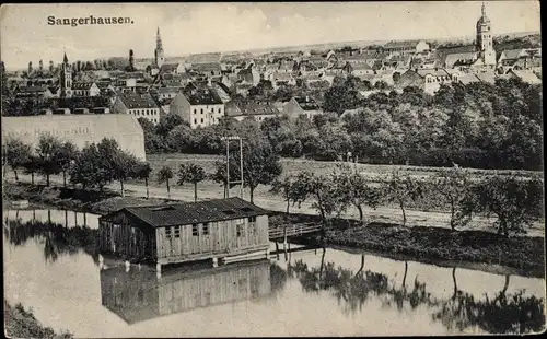 Ak Sangerhausen in Sachsen Anhalt, Gesamtansicht der Stadt, Rodewald
