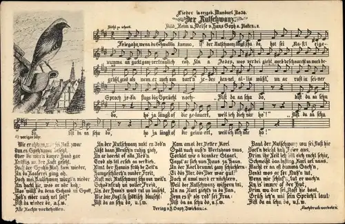 Lied Ak Soph, Hans, Erzgebirgische Mundart No. 5, Der Rußschwanz