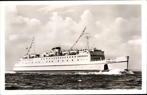 Ak Hochseefährschiff Theodor Heuss, Deutsche Bundesbahn, Ansicht Steuerbord