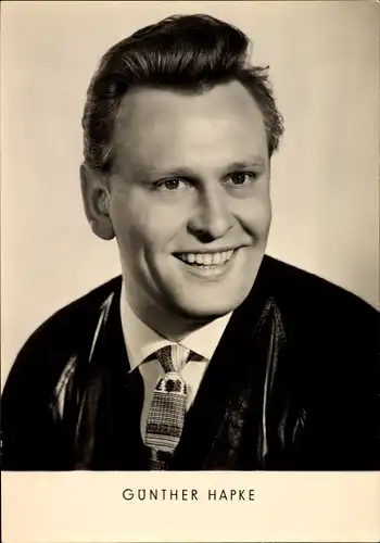 Ak Schauspieler Günter Hapke