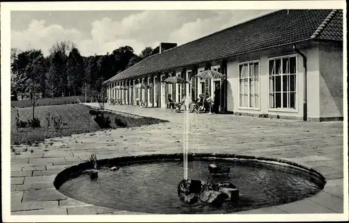 Ak Tiefenbrunn Rosdorf Niedersachsen, Niedersächsisches Landeskrankenhaus, Springbrunnen