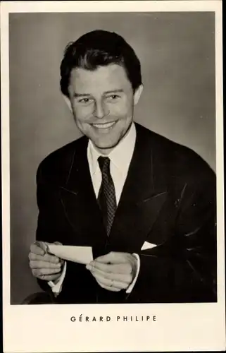 Ak Schauspieler Gérard Philipe, Portrait