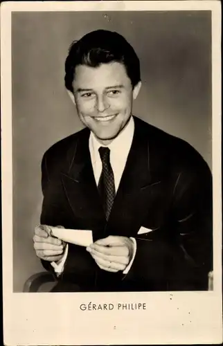 Ak Schauspieler Gérard Philipe, Portrait