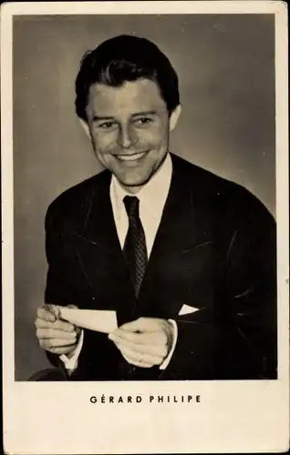 Ak Schauspieler Gérard Philipe, Portrait