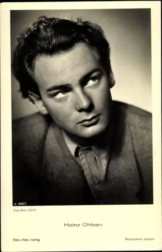 Ak Schauspieler Heinz Ohlsen, Portrait, Locken, Jackett