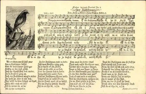 Lied Ak Soph, Hans, Erzgebirgische Mundart No. 5, Der Rutschwanz