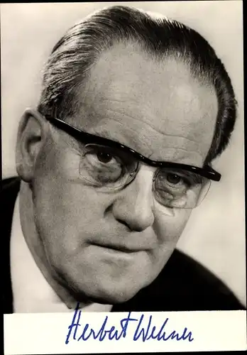 Ak Stellvertretender Vorsitzender der SPD, Herbert Wehner, Portrait