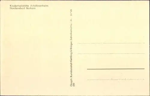 Ak Insel Borkum Ostfriesland, Leuchttürme, Kinderheilstätte Adolfinenheim