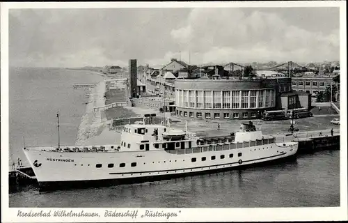 Ak Nordseebad Wilhelmshaven, Bäderschiff Rüstringen