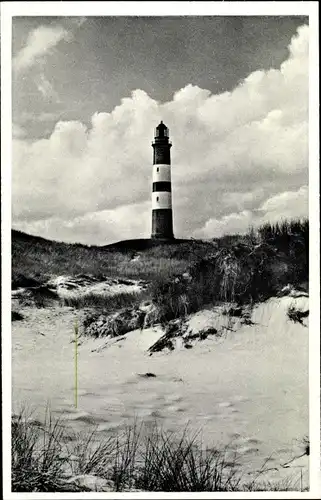 Ak Insel Amrum in Nordfriesland, Ansicht vom Leuchtturm, Dünen