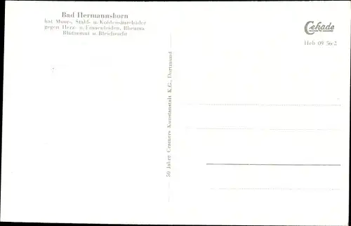 Ak Bad Driburg Nordrhein Westfalen, Bad Hermannsborn, Kurhaus, Speisesaal