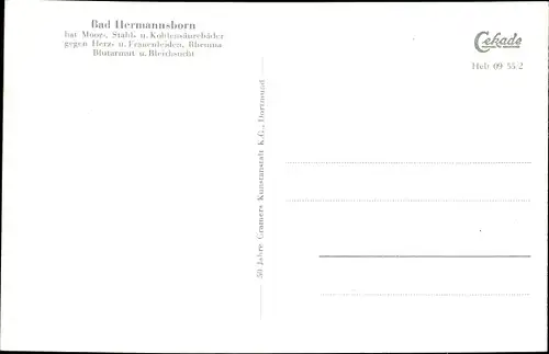 Ak Bad Driburg Nordrhein Westfalen, Bad Hermannsborn, Kurhaus, Speisesaal