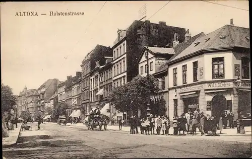 Ak Hamburg Altona, Holstenstraße, Geschäft