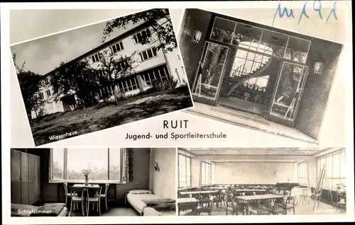 Ak Ruit Ostfildern Baden Württemberg, Jugend- und Sportleiterschule, Wiesenhaus