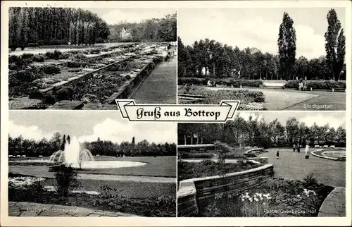 Ak Bottrop im Ruhrgebiet, Stadtgarten, Overbecks-Hof