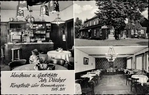 Ak Ringstedt Geestland in Niedersachsen, Kaufhaus und Gaststätte