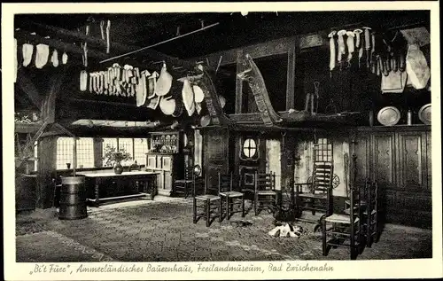 Ak Bad Zwischenahn in Niedersachsen, Bi't Füer, Ammerländisches Bauernhaus, Freilandmuseum