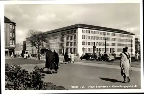 Ak Hagen in Westfalen, Neue Sparkasse, Verwaltungsgebäude